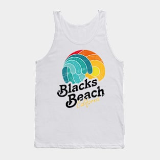 Blacks Beach California Surfing Surf Sunset Wave Tank Top